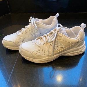 white new balance sneakers